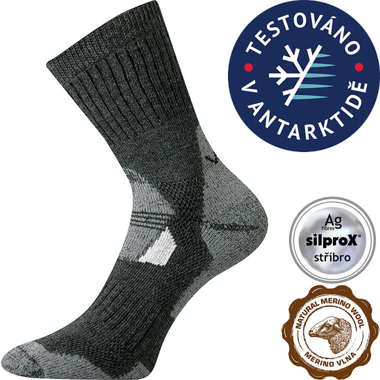 Obrazek VOXX Stabil CLIMAYARN skarpetki ciemnoszare 1 para