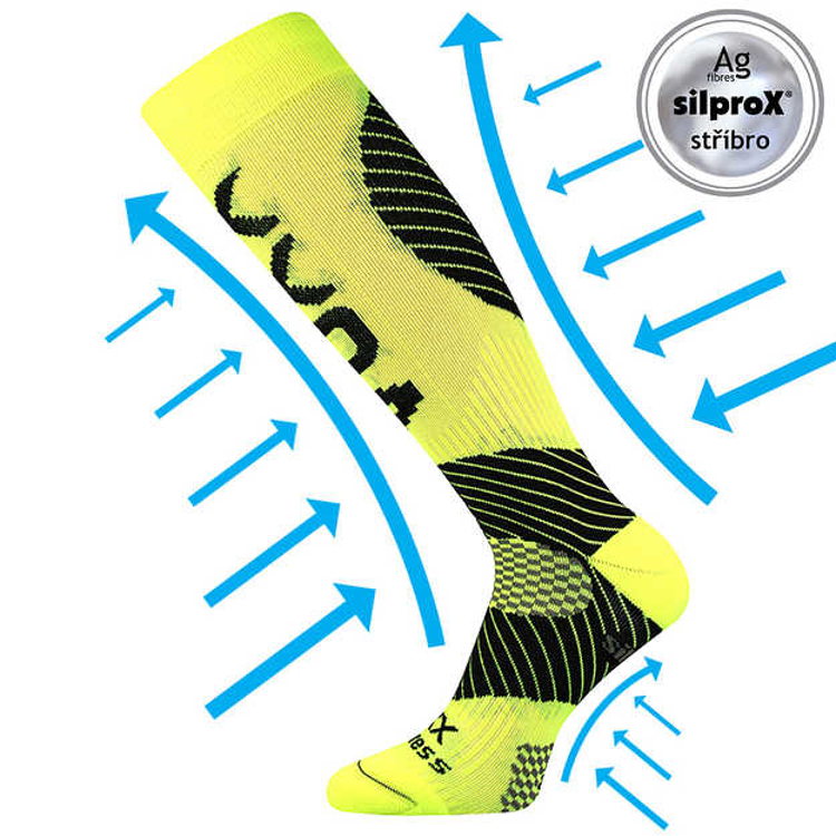 Obrazek VOXX skarpety uciskowe Protect neon żółty 1 para
