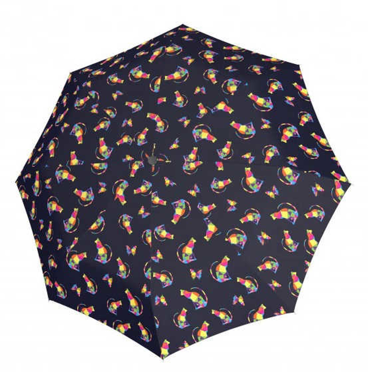 Obrazek W pełni automatyczny damski parasol Doppler Magic Fiber Rainbow Cat