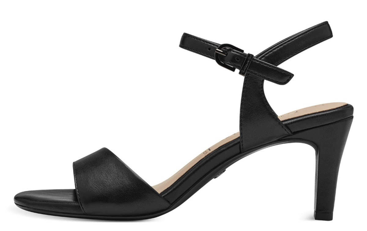 Obrazek Tamaris 1-28008-42-020 Damskie sandały na obcasie czarne