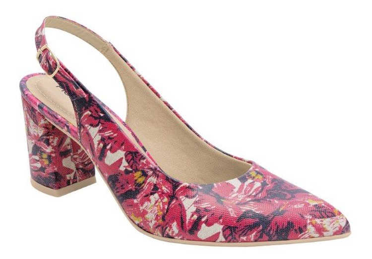 Obrazek Piccadilly 745145-1 Damskie sandały na obcasie w kolorze różowym