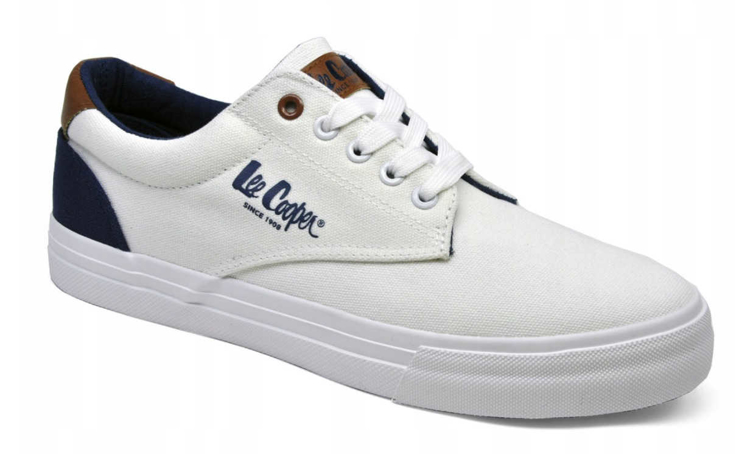 Obrazek Lee Cooper LCW-24-02-2140M Trampki męskie białe