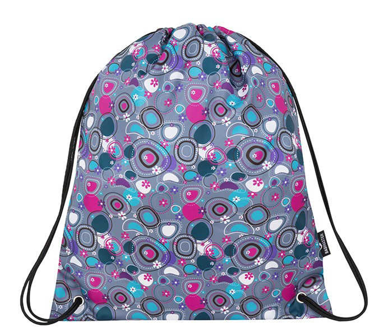 Obrazek Bagmaster GALAXY 8 A worek szkolny na kapcie / worek gimnastyczny - kolorowe dżetów fioletowy 1,2 l