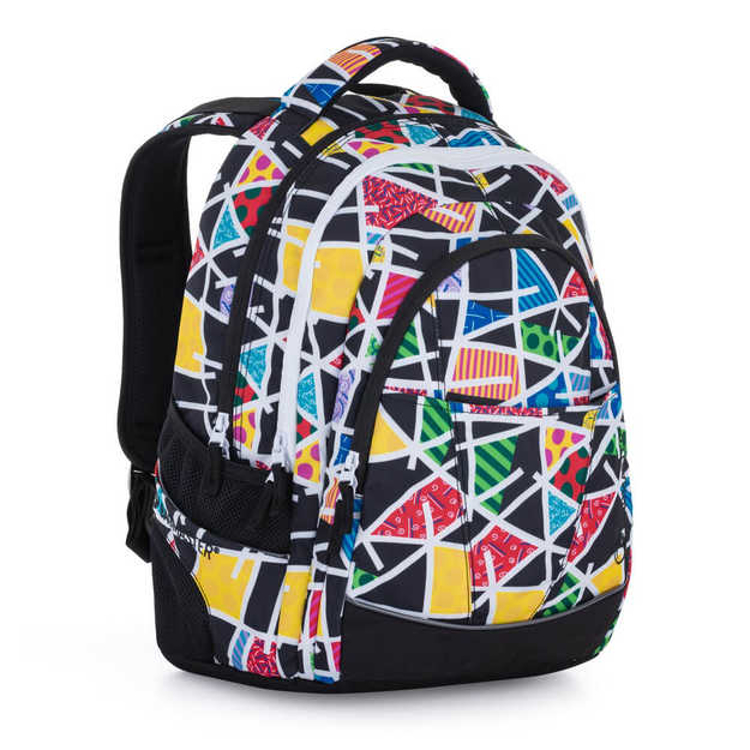 Obrazek Plecak studencki Bagmaster DIGITAL 22 A - Britto wielokolorowy 34 l