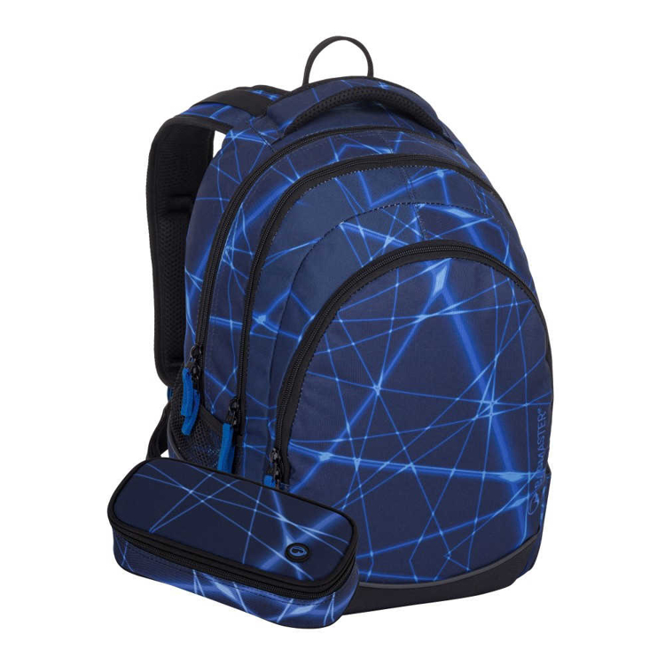 Obrazek Zestaw studencki Bagmaster DIGITAL 24 A - niebieski niebieski 34 l