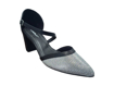Obrazek Piccadilly 745205-10 Damskie sandały na obcasie srebrne
