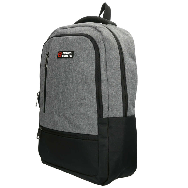 Obrazek Enrico Benetti Hamburg 15" Notebook Backpack Light Grey 25 L