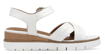 Obrazek Tamaris 1-28202-42-117 Damskie sandały na koturnie białe
