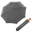 Obrazek DOPPLER MANUFAKTUR Bellino Nickel matt Oxford - w pełni automatyczny luksusowy parasol kolorze szarym