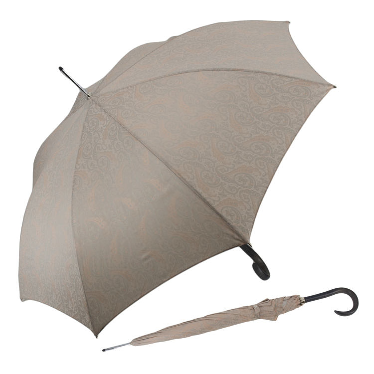 Obrazek DOPPLER MANUFAKTUR Elegance AC Cottage - luksusowy parasol z nadrukiem beżowy