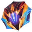 Obrazek DOPPLER MANUFAKTUR Elegance Boheme Flame - luksusowy parasol damski z abstrakcyjnym nadrukiem płomieni w wielu kolorach