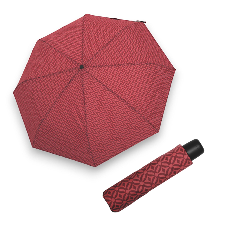 Obrazek DERBY Hit Mini Minimals - damski składany parasol czerwony