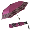 Obrazek DOPPLER Fiber Mini Style - fioletowa altówka damski parasol składany różowy