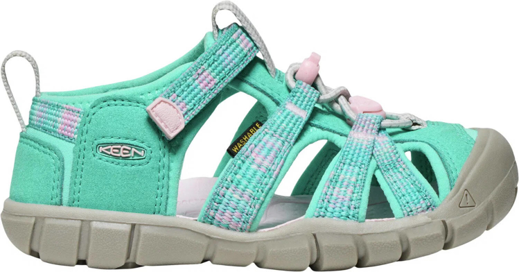 Obrazek KEEN Seacamp II CNX Sandały dziecięce jasny aqua/giggle pink